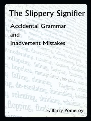 cover image of The Slippery Signifier